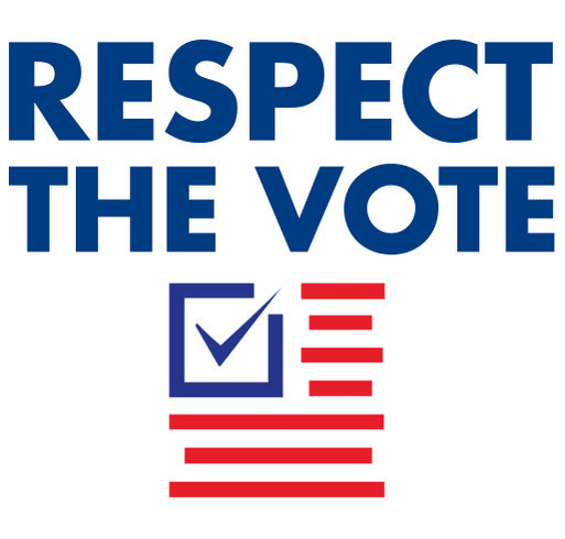 RESPECT THE VOTE shirt design - zoomed