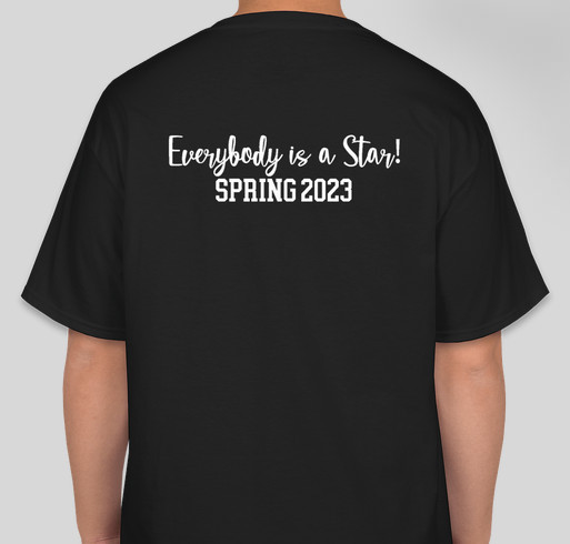 At Meredith School, Everybody is a STAR! Fundraiser - unisex shirt design - back