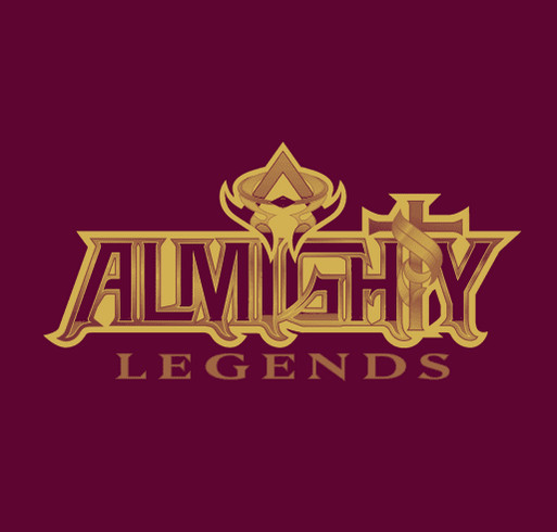 Almighty Legends shirt design - zoomed