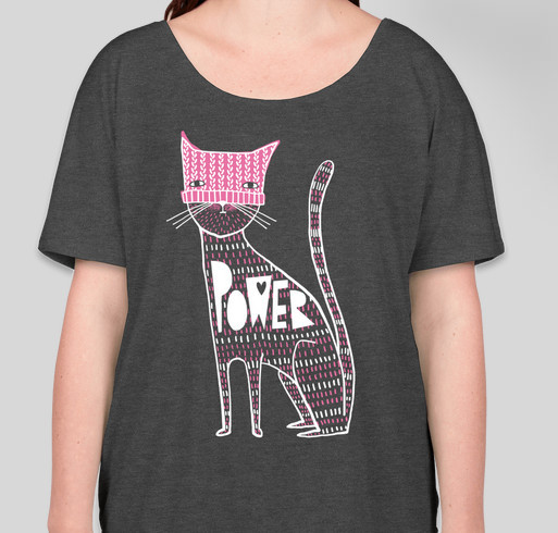 catPOWER2 Fundraiser - unisex shirt design - front