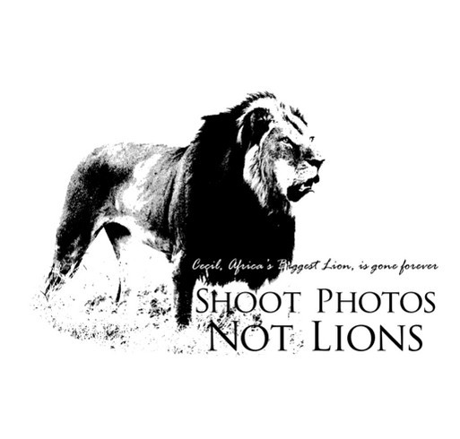 Save the Lions-In Memory of Cecil shirt design - zoomed