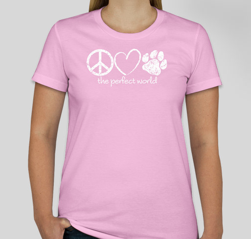 Peace, Love, Paws - Guide Dog Puppy Sponsorship (2/2) Fundraiser - unisex shirt design - front