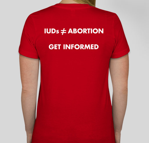 IUDs Are Our Friends Fundraiser - unisex shirt design - back