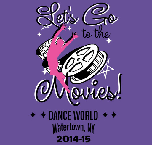 Dance World Studio Fundraiser-Student Shirt shirt design - zoomed