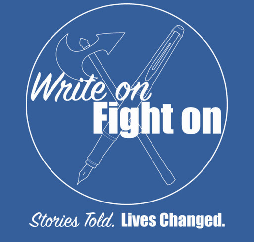The Write on Fight on College Scholarship Award shirt design - zoomed