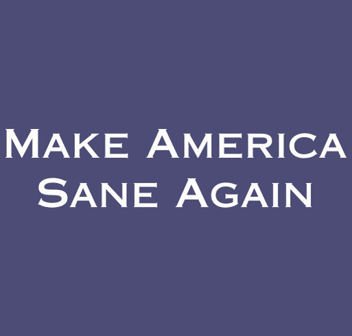 Make America Sane Again shirt design - zoomed