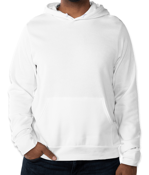 white soft hoodie