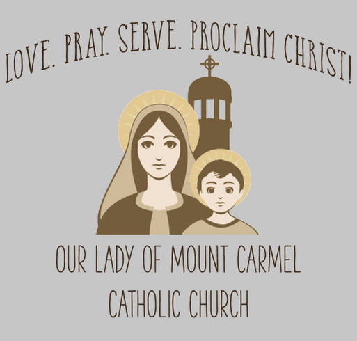 Our Lady of Mount Carmel Spirit Wear shirt design - zoomed