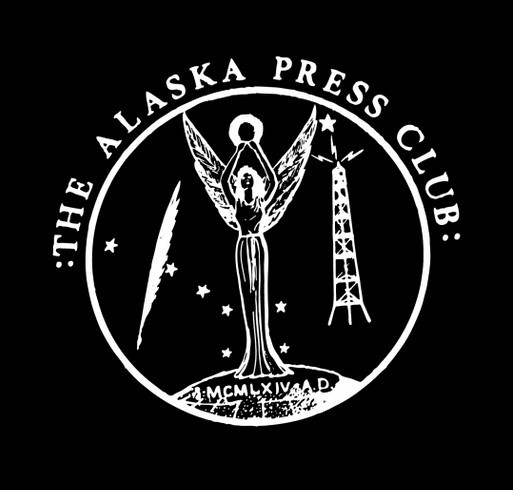 Alaska Press Club 2022 - Black Apparel shirt design - zoomed