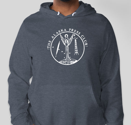 Alaska Press Club 2022 - Black Apparel Fundraiser - unisex shirt design - front