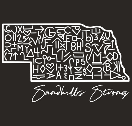 Sandhills Strong shirt design - zoomed
