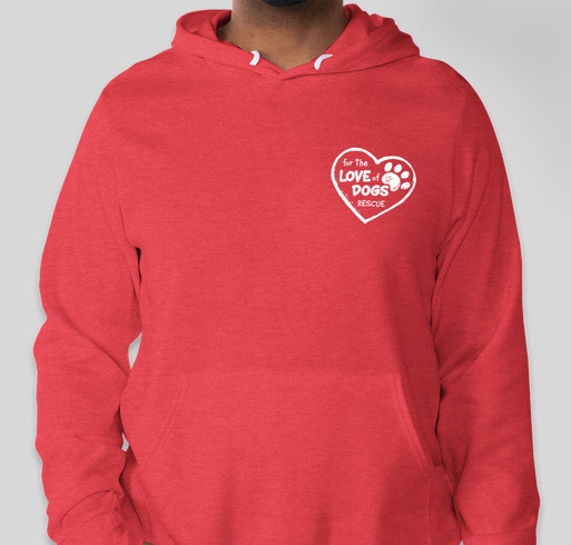 White Logo Love Dogs Gear Fundraiser - unisex shirt design - front