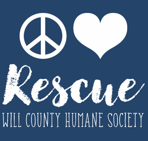 WCHS Peace Love Rescue Tumbler shirt design - zoomed