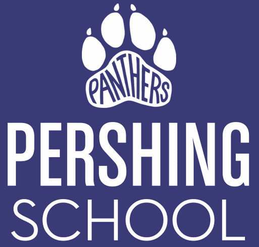 Pershing School Spirit Wear Store 2023-2024 shirt design - zoomed