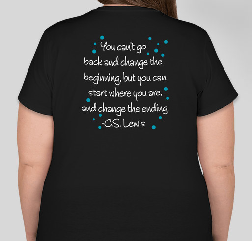#jaelynnstrong t-shirtmale Fundraiser - unisex shirt design - back