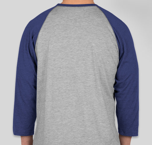 Adult Baseball Tee - VNE Fundraiser - unisex shirt design - back