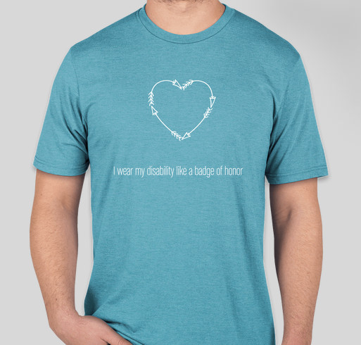 Claiming Disability Fundraiser - unisex shirt design - front