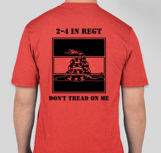 2-4 IN Warrior PT Shirt Fundraiser - unisex shirt design - back