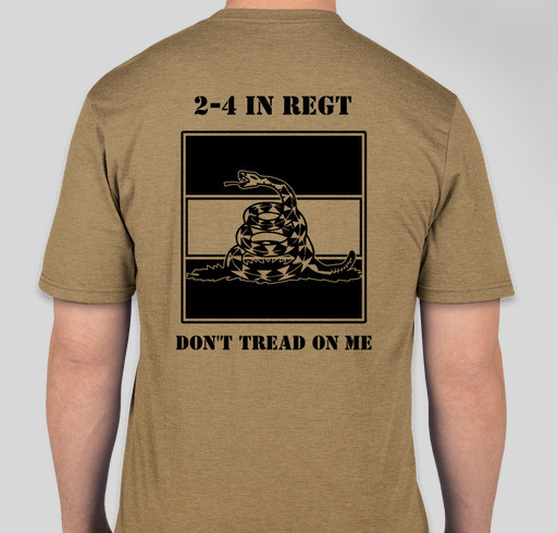 2-4 IN Warrior PT Shirt Fundraiser - unisex shirt design - back