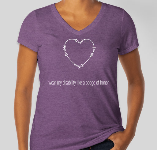 Claiming Disability Fundraiser - unisex shirt design - front