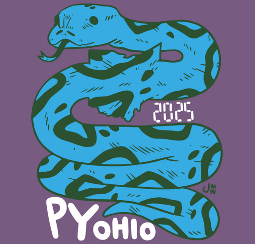 PyOhio 2025 shirt design - zoomed