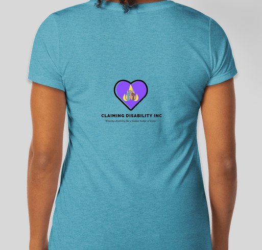 Claiming Disability Fundraiser - unisex shirt design - back