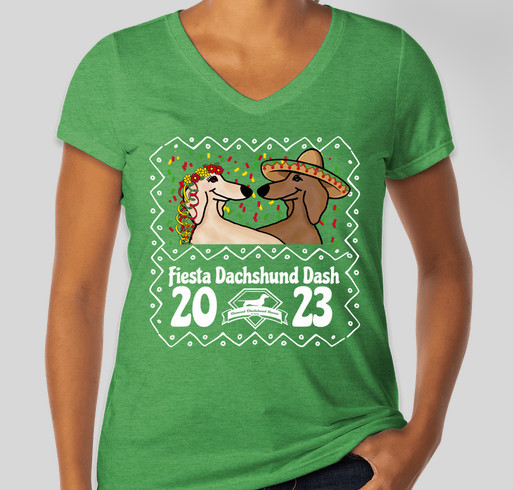 Fiesta Dachshund Dash 2023 Fundraiser - unisex shirt design - front