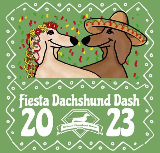 Fiesta Dachshund Dash 2023 shirt design - zoomed