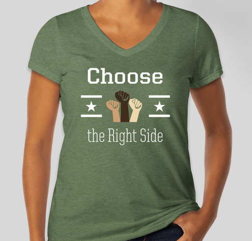 Choose the Right Side Conversation Shirts Fundraiser - unisex shirt design - front
