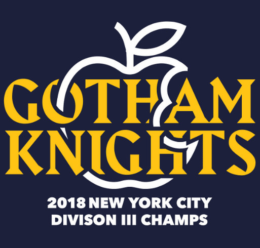 Gotham Knights Division 3 Champions shirt design - zoomed