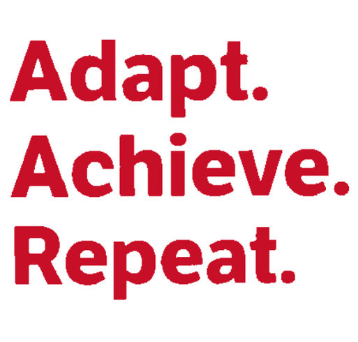 Adapt. Achieve. Repeat. shirt design - zoomed