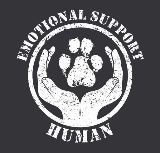 Are you an Emotional Support Human? shirt design - zoomed