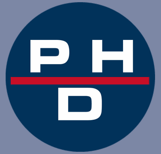 PH&D SKY AND NAVY BLUE HAT shirt design - zoomed