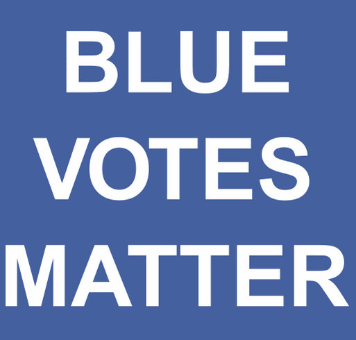 BlueVotesMatter shirt design - zoomed