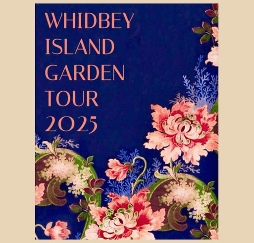 Whidbey Island Garden Tour Fundraiser shirt design - zoomed