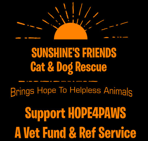 Sunshine's Friends Cat & Dog Rescue Helps Hopeless Animals shirt design - zoomed