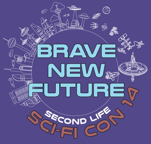 SL Sci-Fi Convention 14 shirt design - zoomed