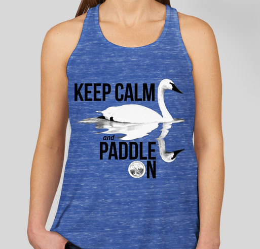Keep Calm and Paddle On.. Fundraiser - unisex shirt design - front