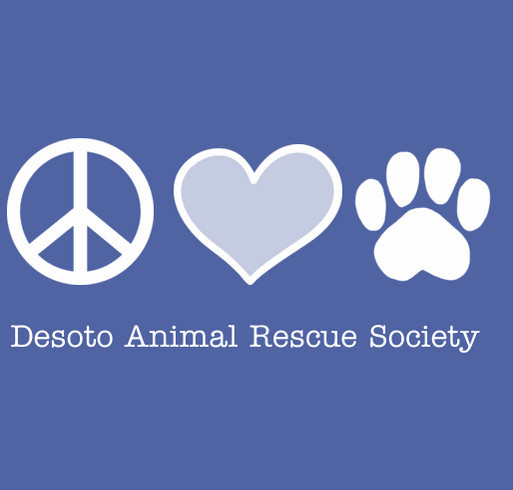Desoto Animal Rescue Society Virtual Walk shirt design - zoomed