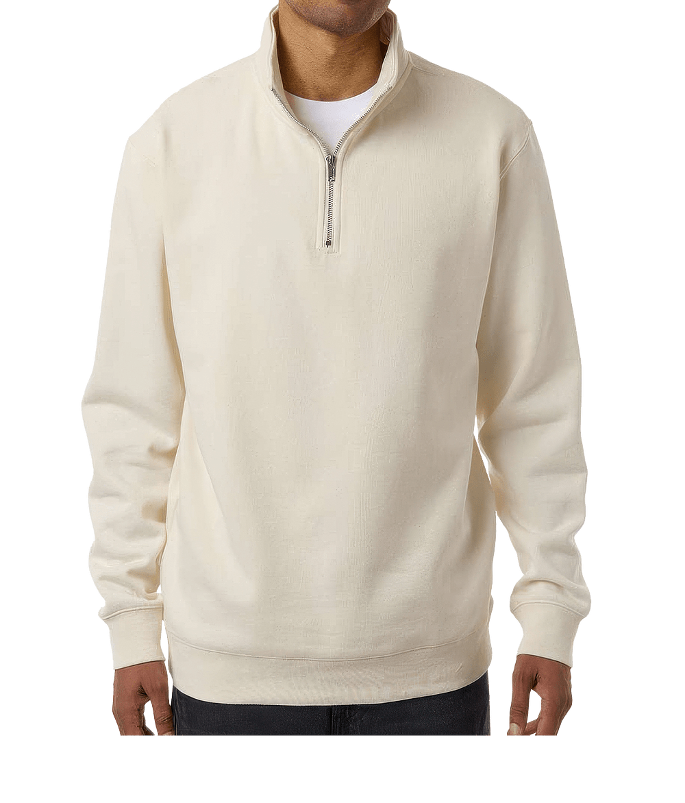 Independent Trading Midweight Quarter Zip Pullover - Embroidered