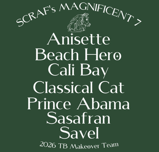 Support SCRAF’s Magnificent 7 – Wear the Shirt, Be Part of the Journey! shirt design - zoomed