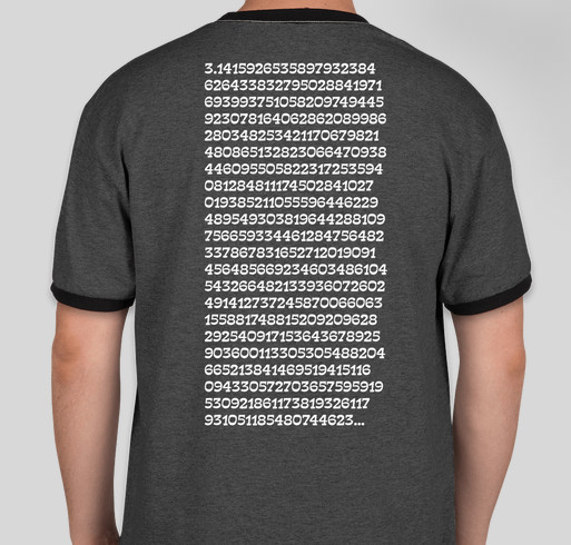 Romig Mathlete Gear! Fundraiser - unisex shirt design - back