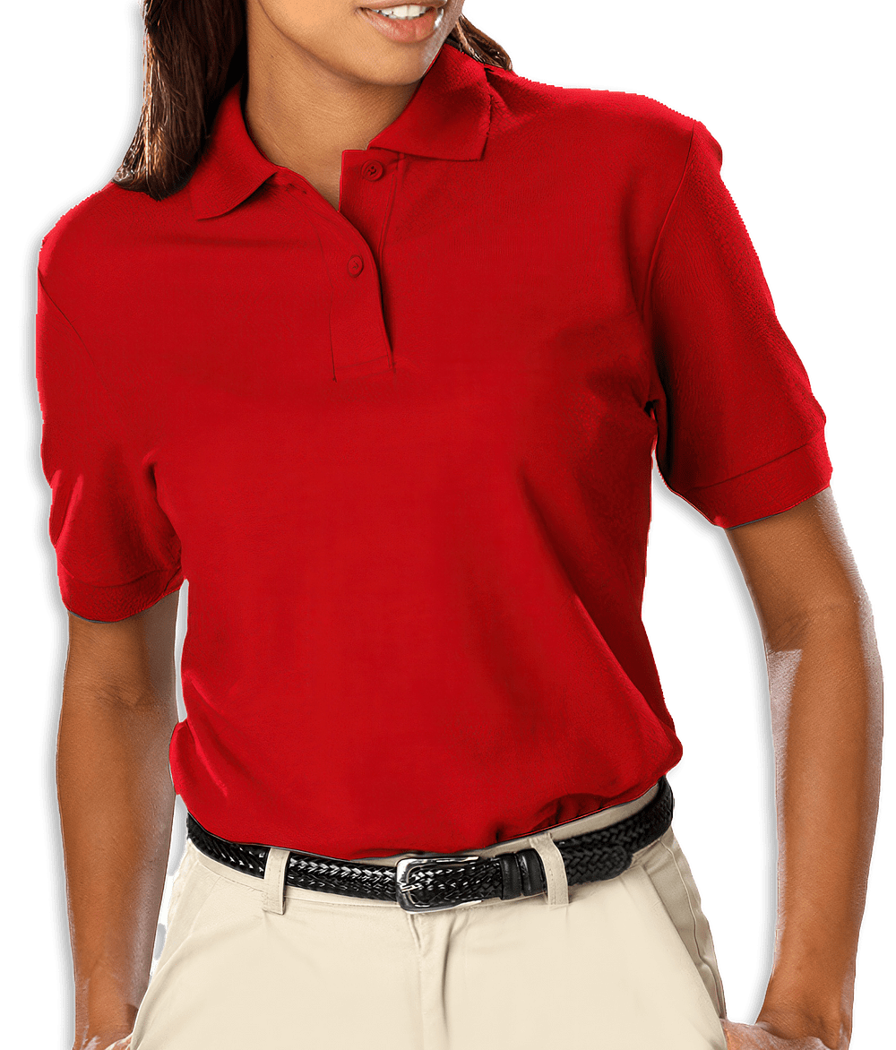 Blue Generation Women's Soft Touch Pique Polo - Printed