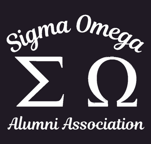 Sigma Omega Alumni Association Merchandise shirt design - zoomed