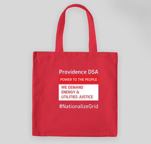 #NationalizeGrid Canvass Bag Fundraiser - unisex shirt design - back
