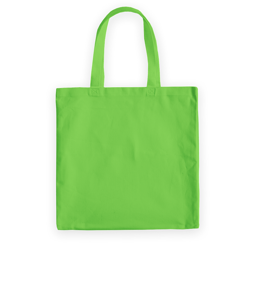 Medium Midweight 100% Cotton Canvas Tote Bag