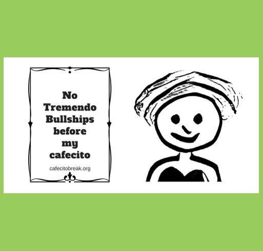 No bullshi# before my cafecito totebag shirt design - zoomed