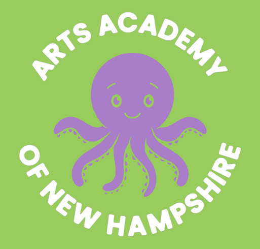 Arts Academy of NH Summer Merch shirt design - zoomed