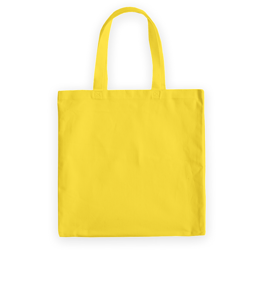 Medium Midweight 100% Cotton Canvas Tote Bag