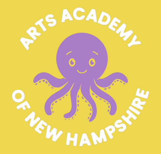 Arts Academy of NH Summer Merch shirt design - zoomed